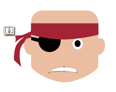 آموزش طراحی کاراکتر دزد دریایی کارتونی در فتوشاپ